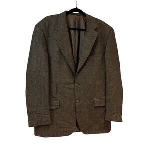 Ermenegildo Zegna Brown Soft Cashmere Blend Sport Coat Size 54